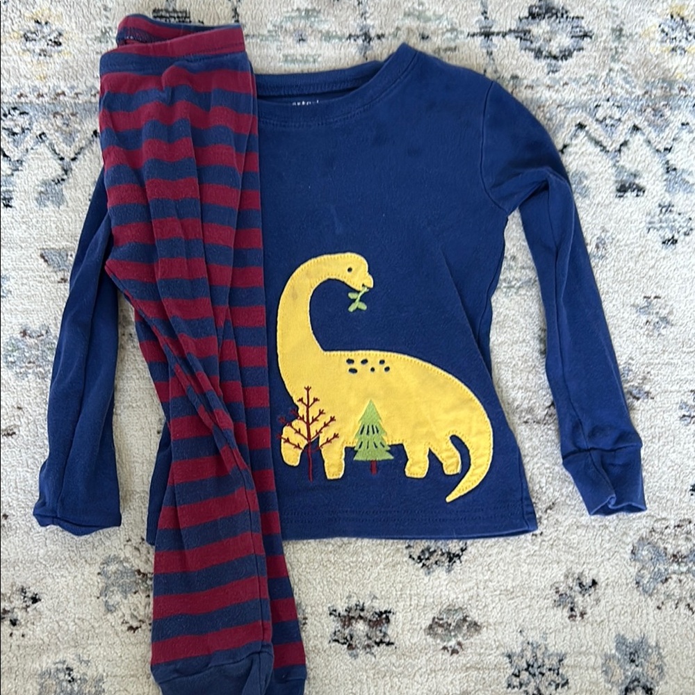Blue Dinosaur Pajama Set